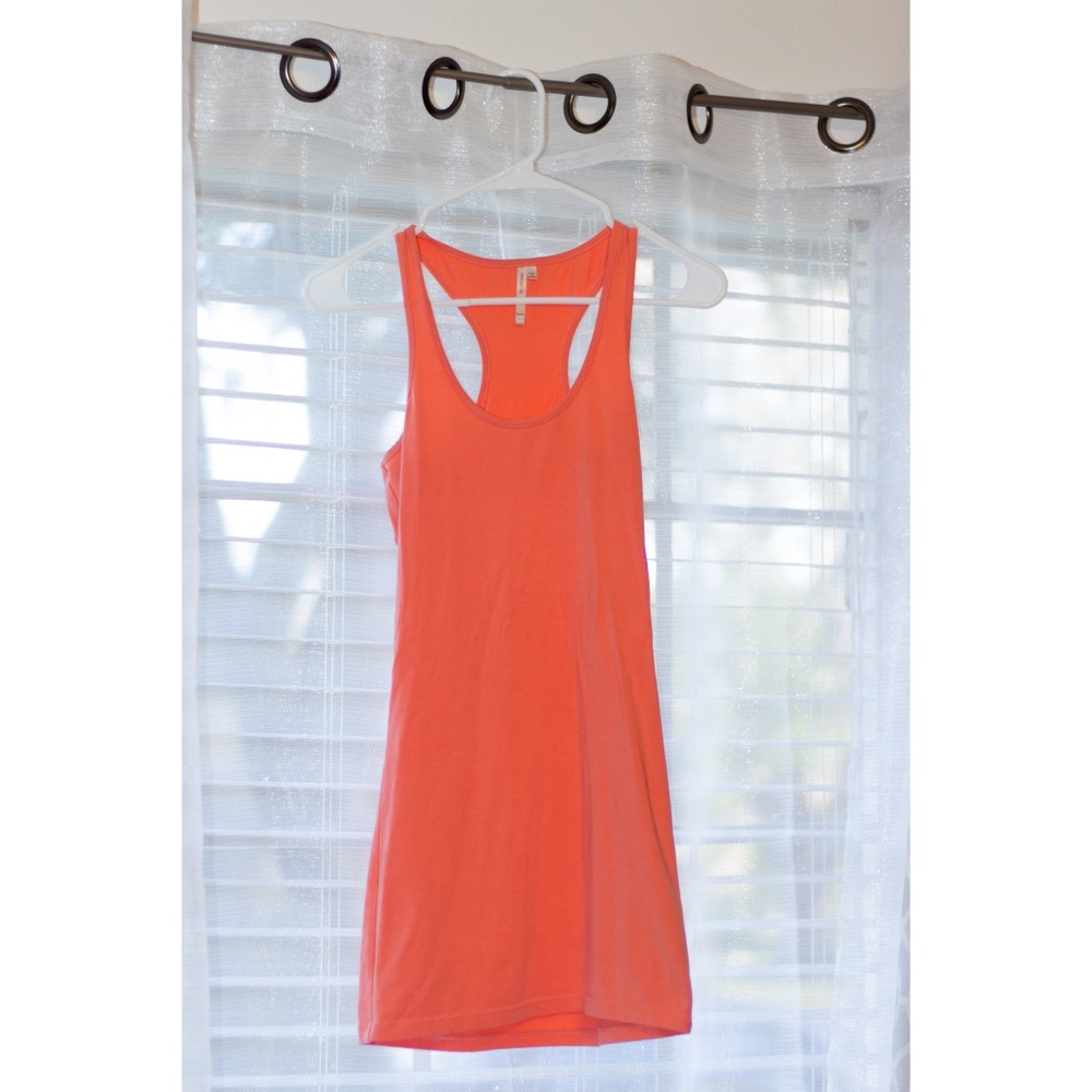 Salmon pencil dress